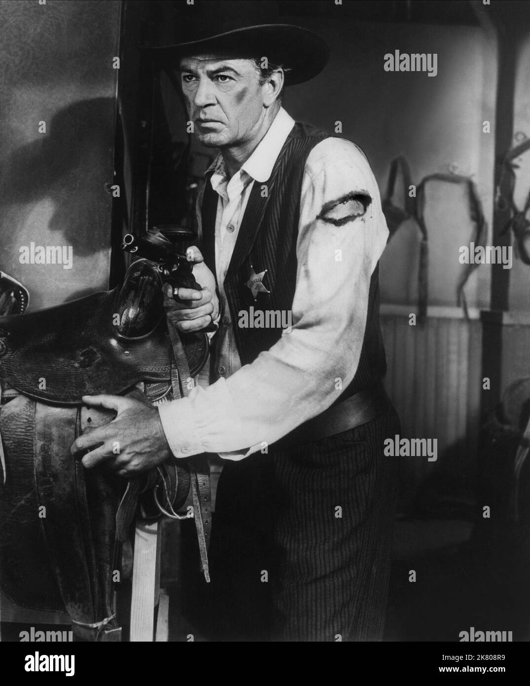 Gary Cooper Film: High Noon (USA 1952) Characters: Marshal Will Kane ...