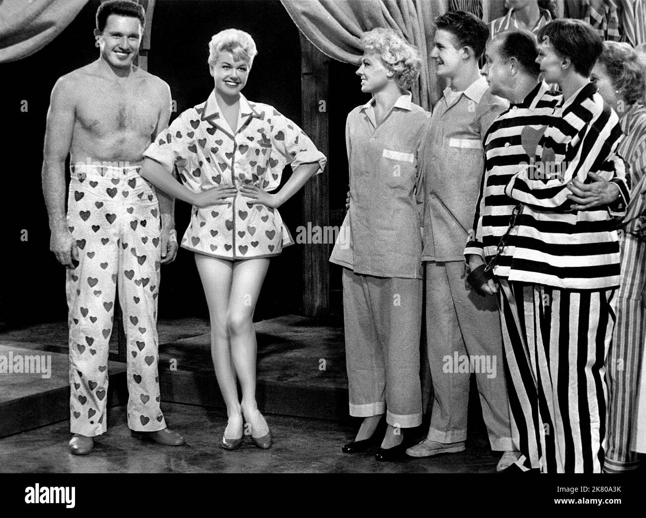 John Raitt & Doris Day Film The Pajama Game (USA