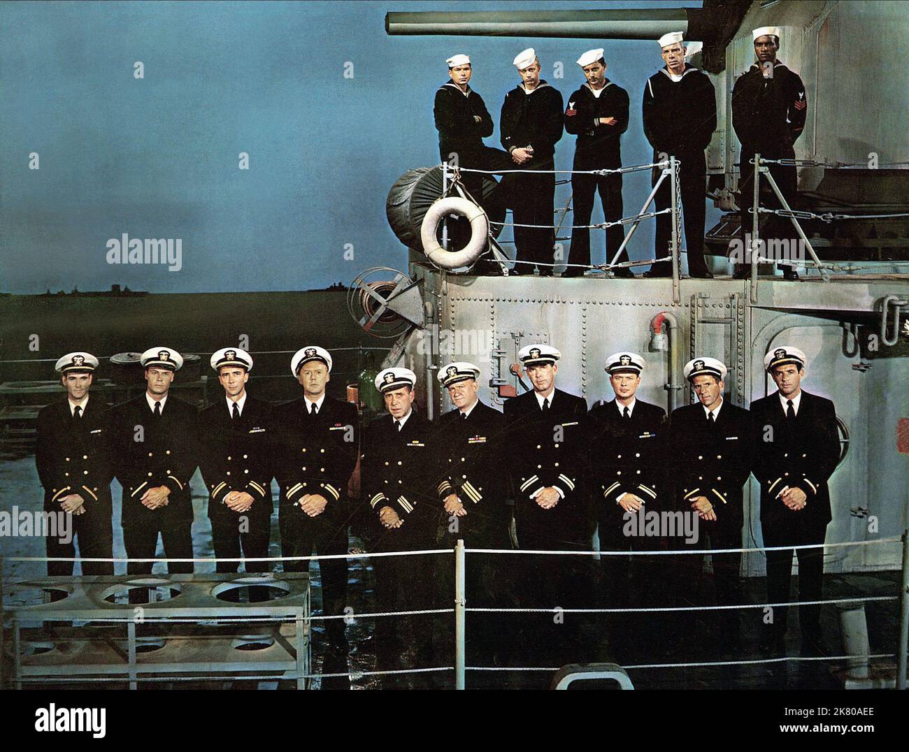 Van Johnson, Humphrey Bogart & Fred Macmurray Film The Caine Mutiny