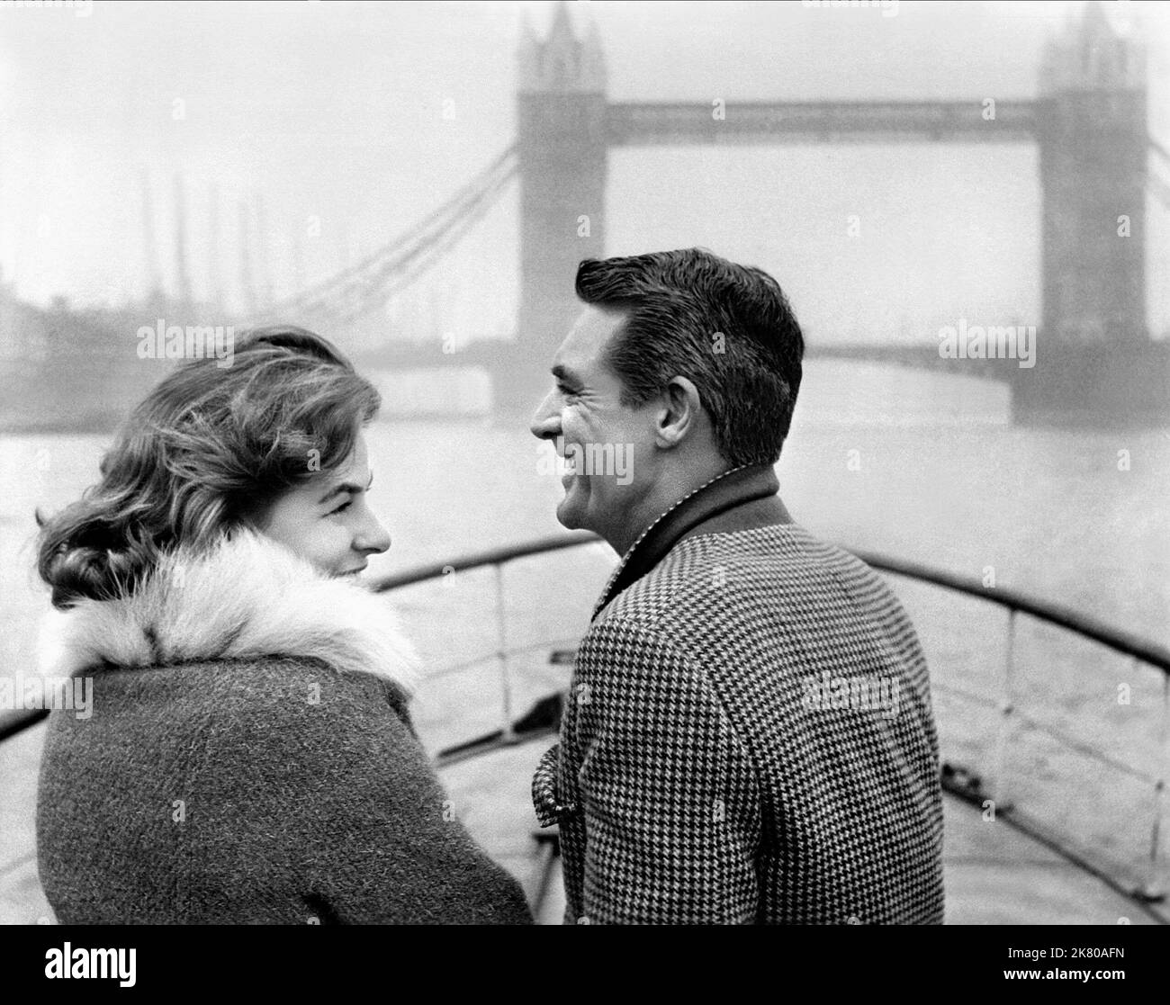 Ingrid Bergman & Cary Grant Film: Indiscreet (USA/UK 1958) Characters: Anna Kalman & Philip Adams  Director: Stanley Donen 20 May 1958   **WARNING** This Photograph is for editorial use only and is the copyright of WARNER BROS. and/or the Photographer assigned by the Film or Production Company and can only be reproduced by publications in conjunction with the promotion of the above Film. A Mandatory Credit To WARNER BROS. is required. The Photographer should also be credited when known. No commercial use can be granted without written authority from the Film Company. Stock Photo