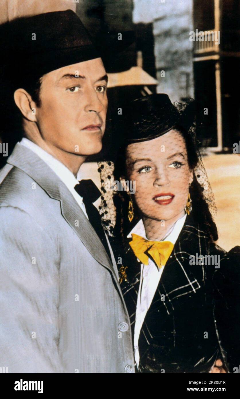 Ray Milland & Helena Carter Film Bugles In The Afternoon (1952