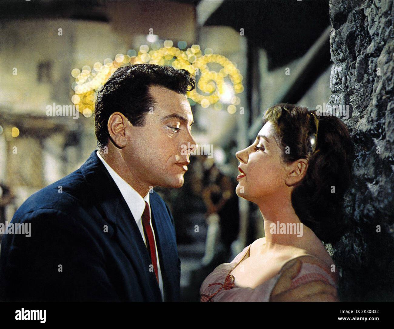 Mario Lanza & Johanna Von Koczian Film: For The First Time (DE/IT/USA 1959) Characters: Tonio Costa & Christa  Director: Rudolph Mate 26 February 1959   **WARNING** This Photograph is for editorial use only and is the copyright of MGM and/or the Photographer assigned by the Film or Production Company and can only be reproduced by publications in conjunction with the promotion of the above Film. A Mandatory Credit To MGM is required. The Photographer should also be credited when known. No commercial use can be granted without written authority from the Film Company. Stock Photo