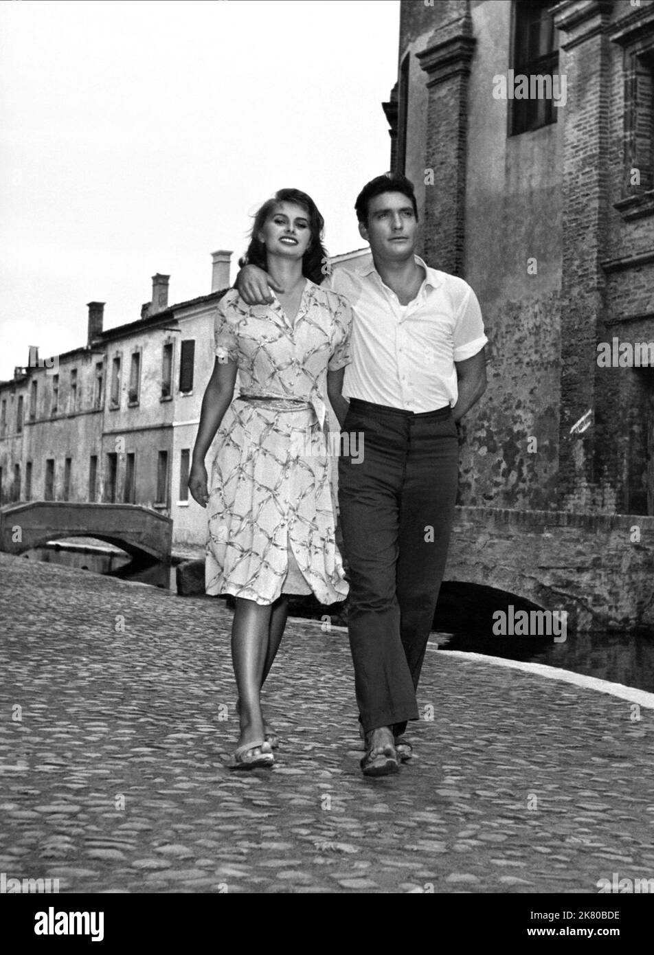 Sophia Loren & Rik Battaglia Film The River Girl (La donna del fiume) Characters Nives