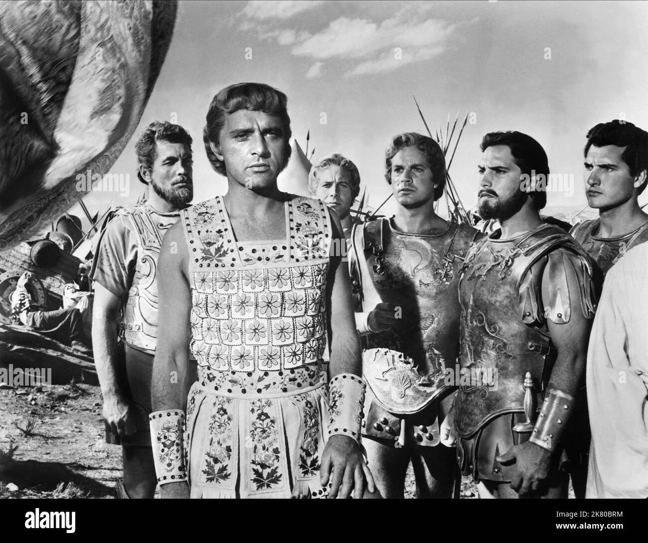 Richard Burton Film: Alexander The Great (1956) Characters: ALEXANDER  Director: Robert Rossen 28 March 1956   **WARNING** This Photograph is for editorial use only and is the copyright of UNITED ARTISTS and/or the Photographer assigned by the Film or Production Company and can only be reproduced by publications in conjunction with the promotion of the above Film. A Mandatory Credit To UNITED ARTISTS is required. The Photographer should also be credited when known. No commercial use can be granted without written authority from the Film Company. Stock Photo
