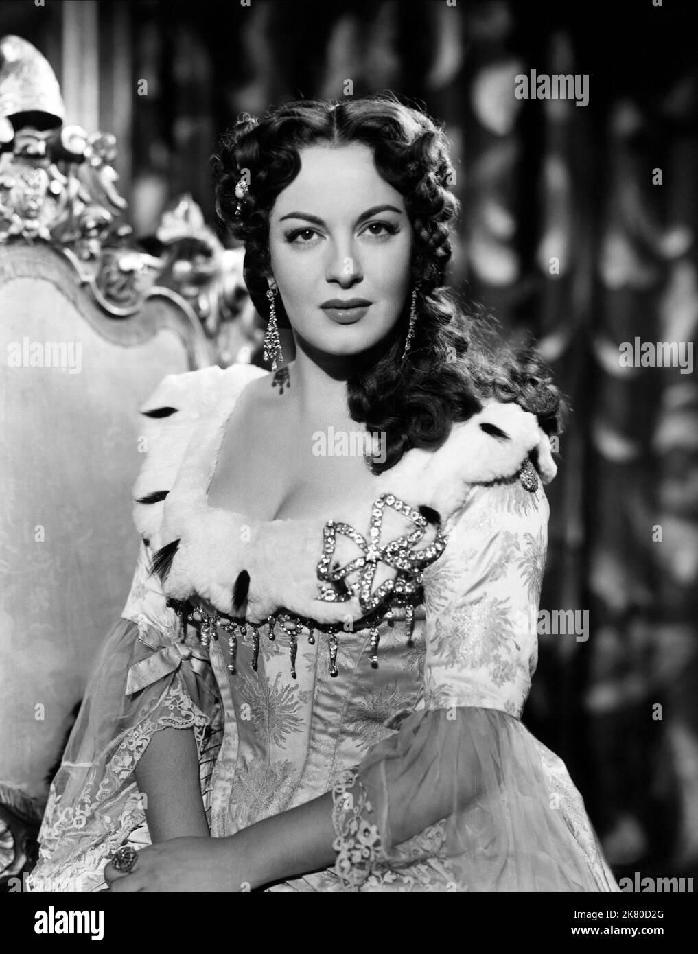 Yvonne Sanson Film: Star Of India (1953) Characters: Mme. de Montespan  Director: Arthur Lubin 01 February 1954   **WARNING** This Photograph is for editorial use only and is the copyright of UNITED ARTISTS and/or the Photographer assigned by the Film or Production Company and can only be reproduced by publications in conjunction with the promotion of the above Film. A Mandatory Credit To UNITED ARTISTS is required. The Photographer should also be credited when known. No commercial use can be granted without written authority from the Film Company. Stock Photo