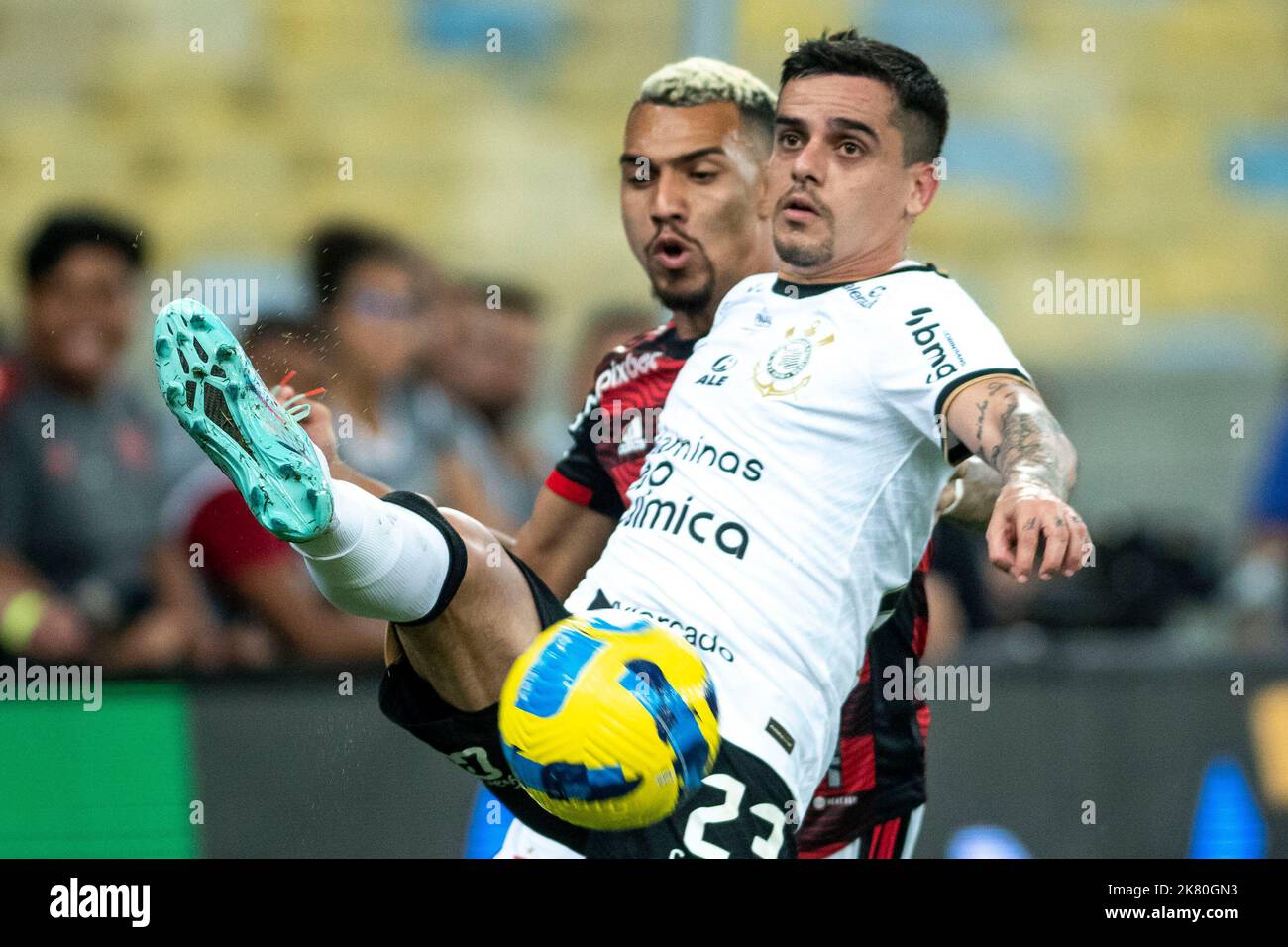 RIO DE JANEIRO, RJ - 19.10.2022: FLAMENGO X CORINTHIANS - Fagner during ...