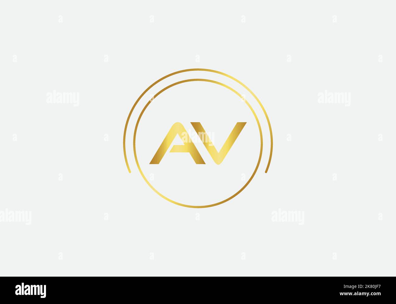 Golden circle brand logo icon and simple flat alphabet symbol 2d logo ...