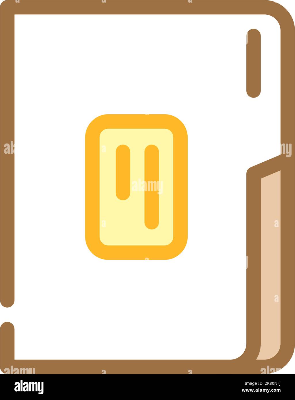 paper folder color icon vector illustration Stock Vector Image & Art ...