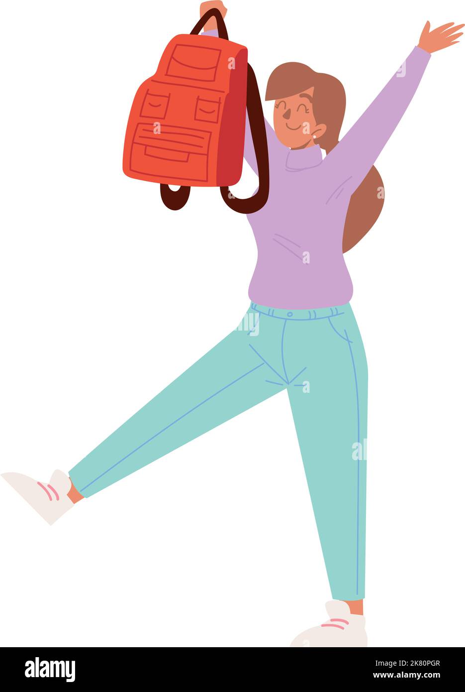 tourist with backpack Stock Vector Image & Art - Alamy