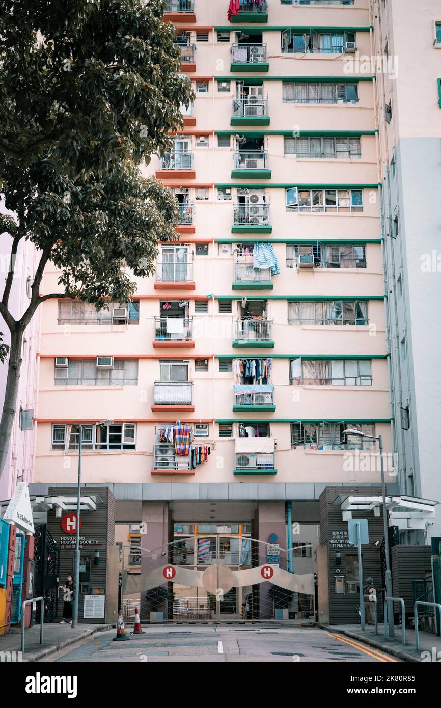 Public Housing Estate In North Point Hong Kong Stock Photo Alamy