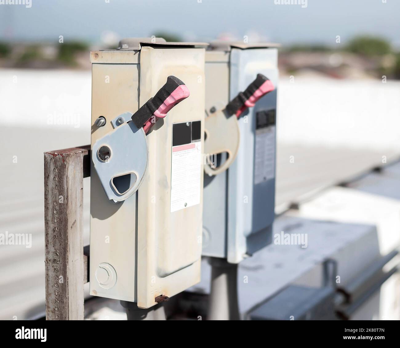 electrical safety switch box on isolate background.main electrical