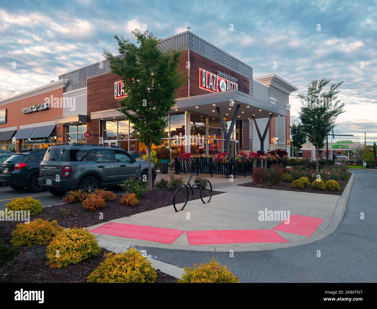 New Hartford, New York Oct 1, 2022 Landscape Wide View of Blaze