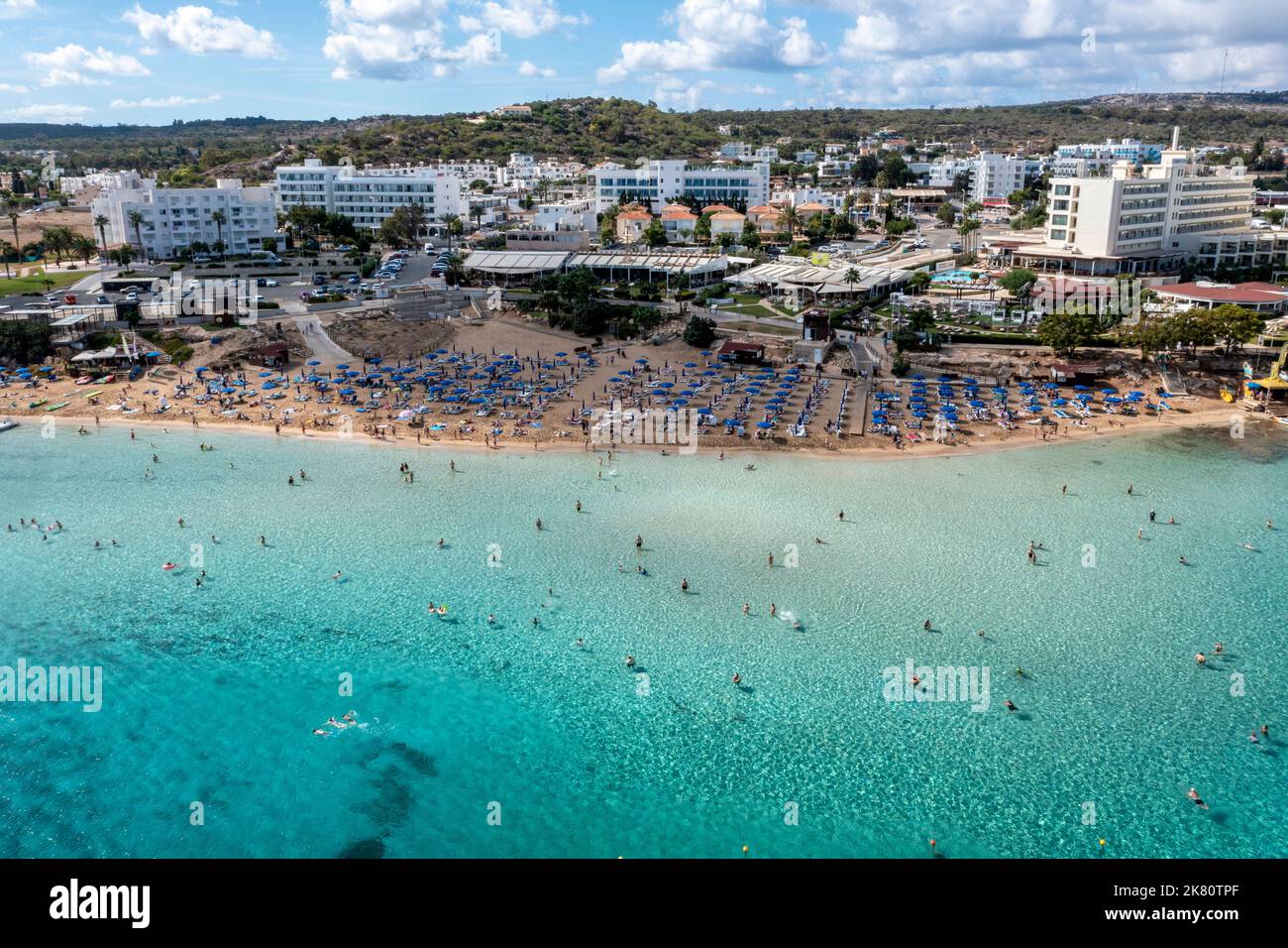 Aerial view of Fig Tree Bay, Protaras, Cyprus Stock Photo Alamy
