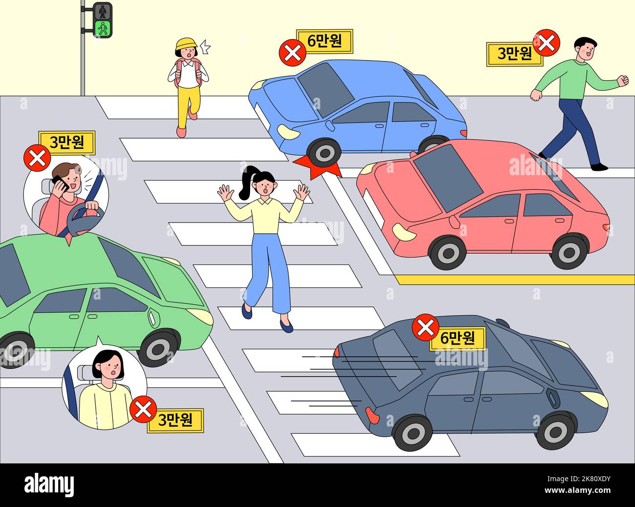 illustration illustration of the road traffic act signal violation
