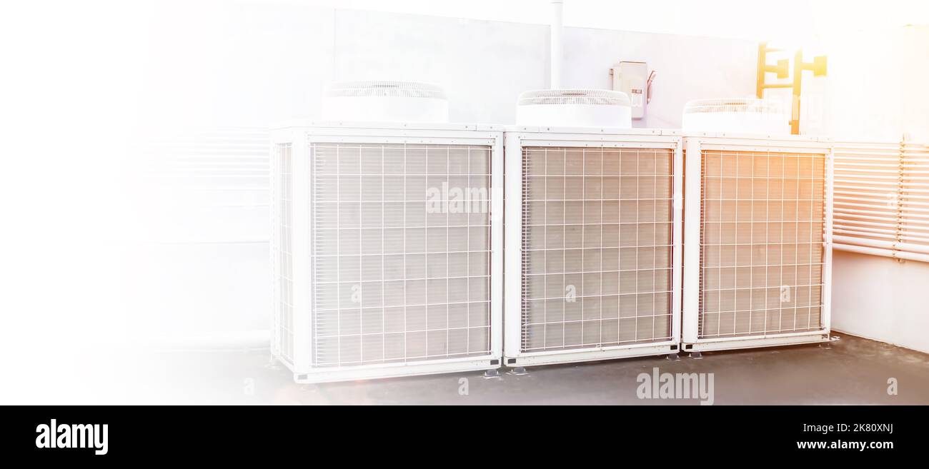 air condition outdoor unit compressor install outside the building