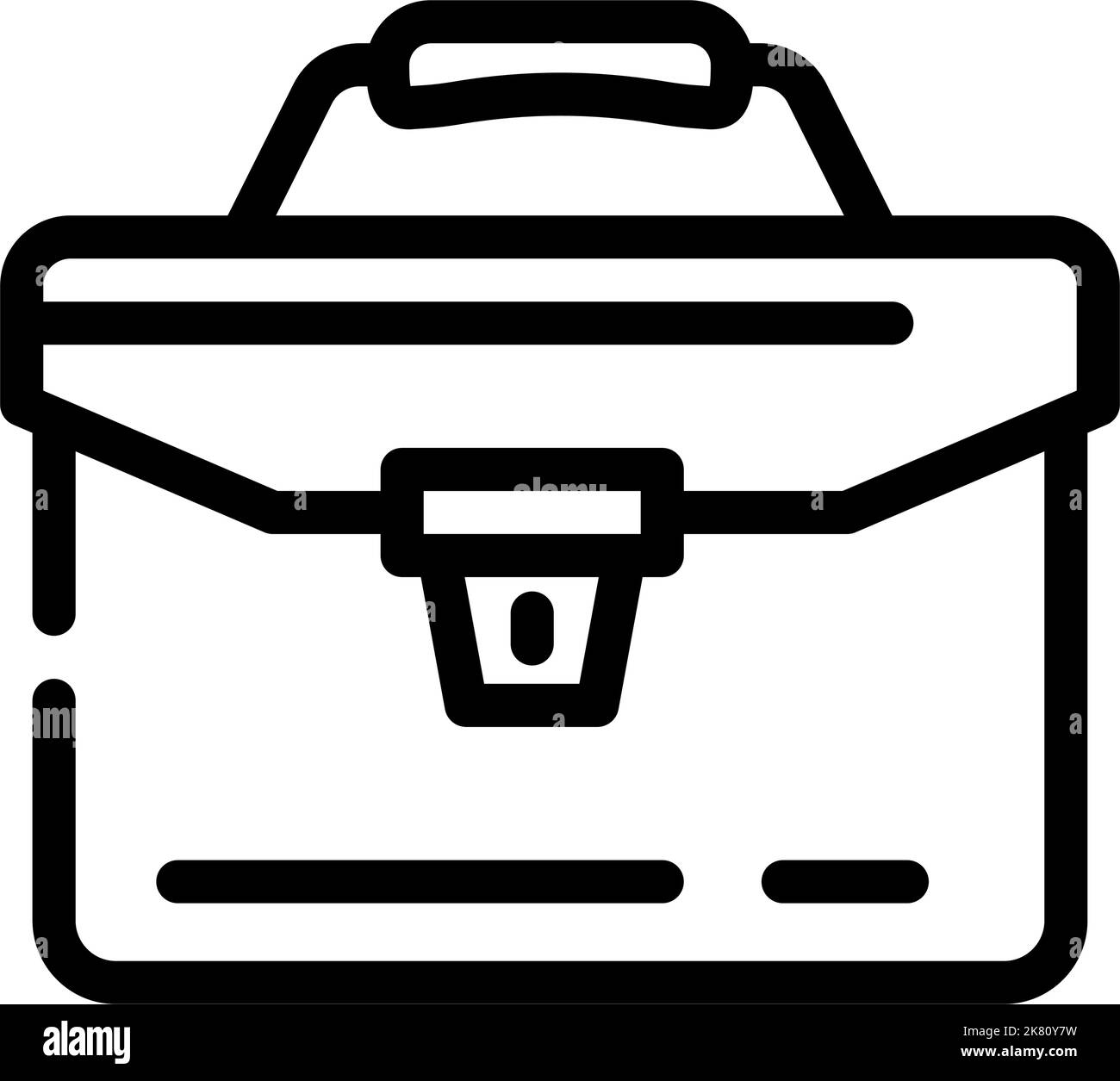 portfolio folder line icon vector illustration Stock Vector Image & Art ...