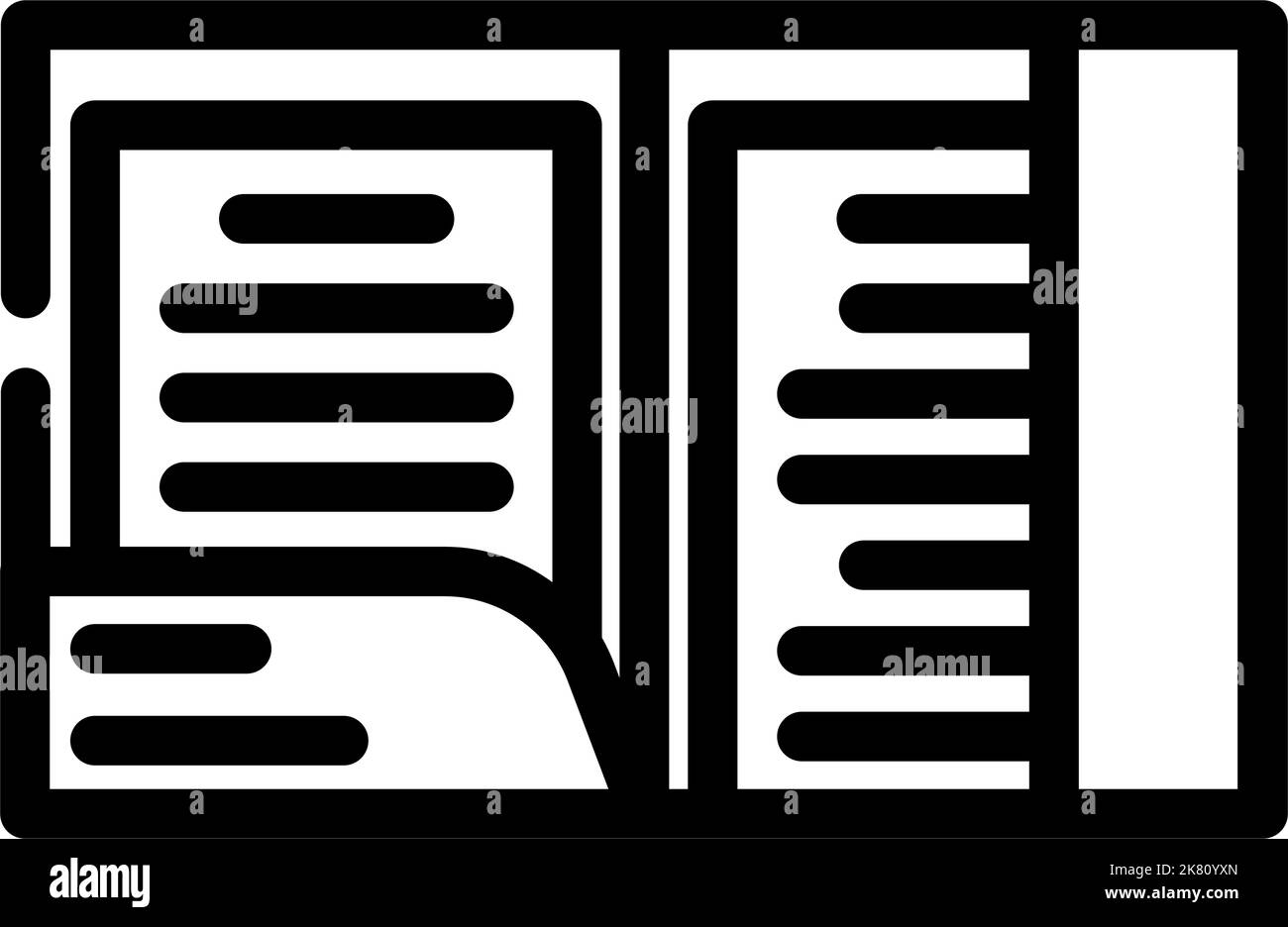 business folder line icon vector illustration Stock Vector Image & Art ...