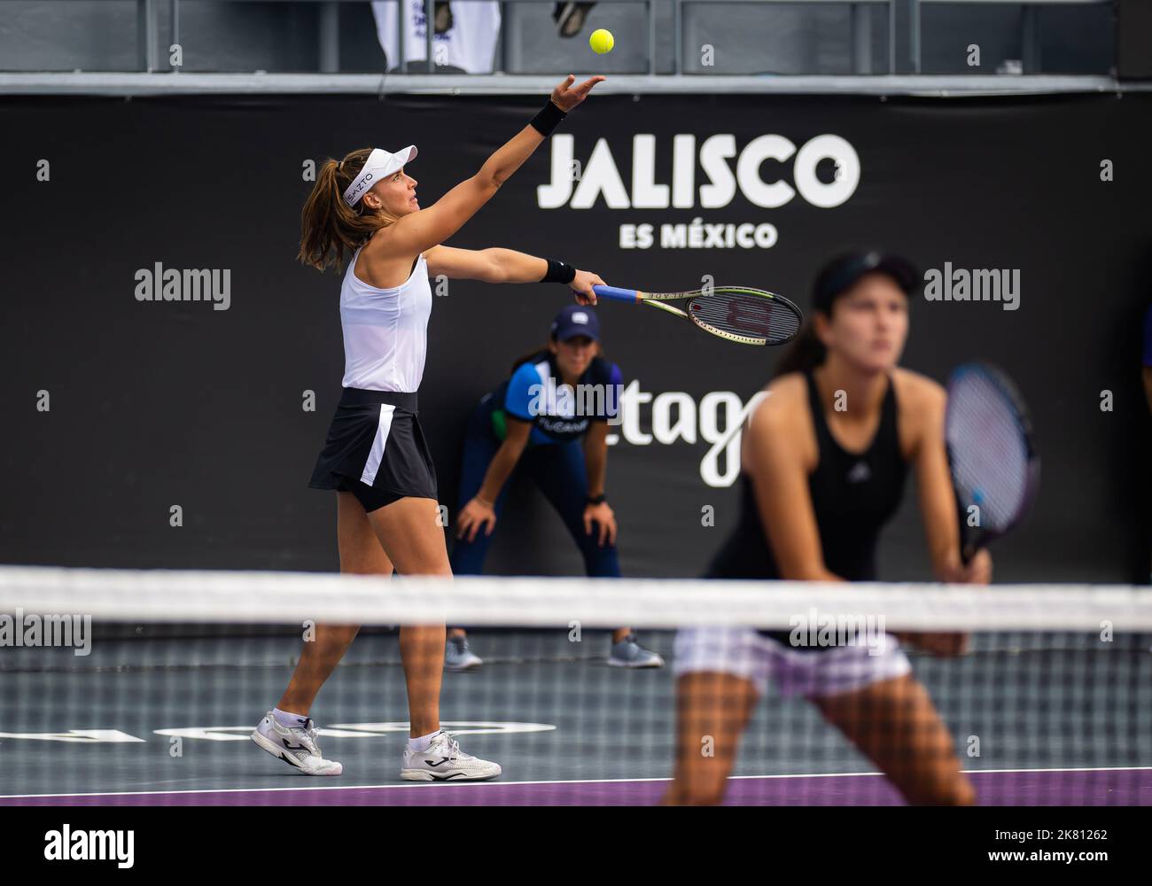 Beatriz Haddad Maia of Brazil & Anna Danilina of Kazakhstan playing