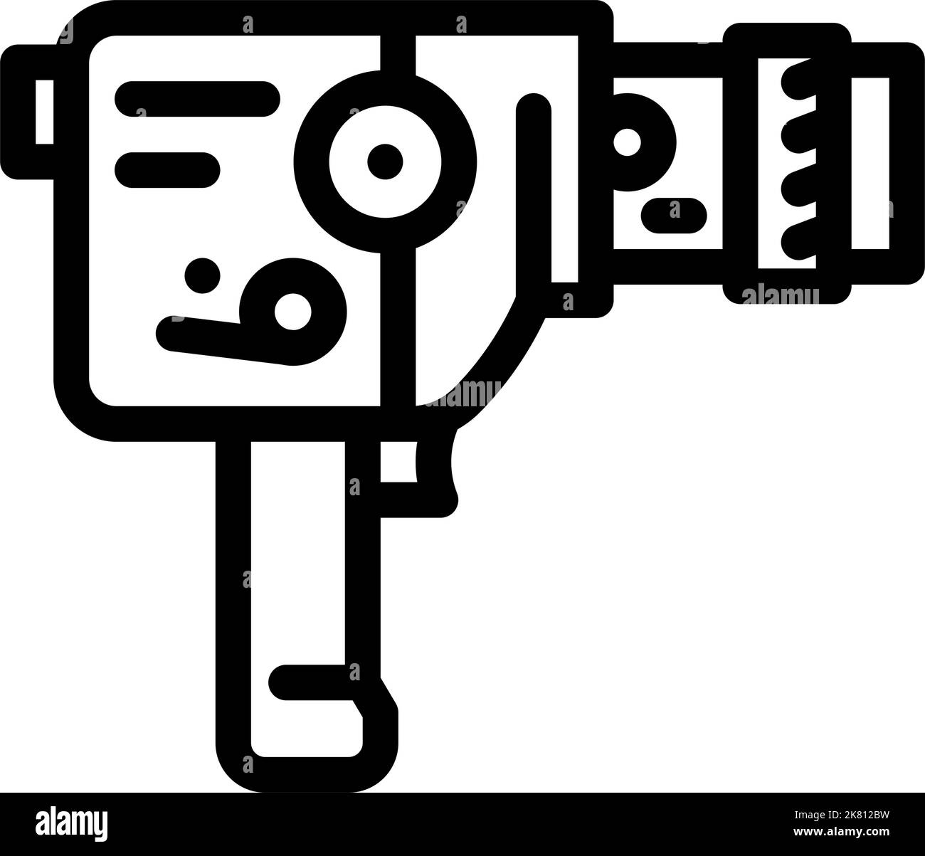 photo camera retro gadget line icon vector illustration Stock Vector ...