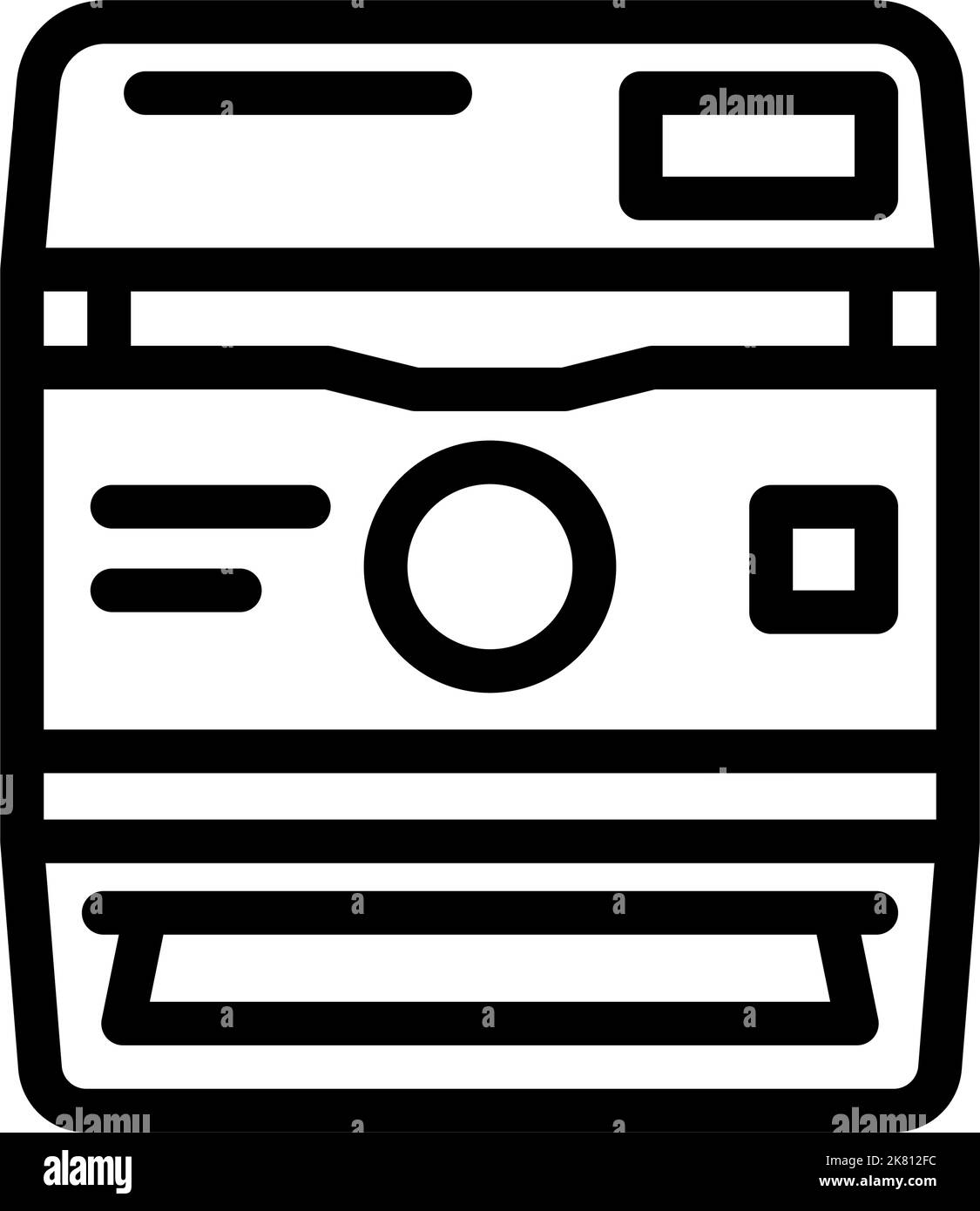 photo camera retro gadget line icon vector illustration Stock Vector ...