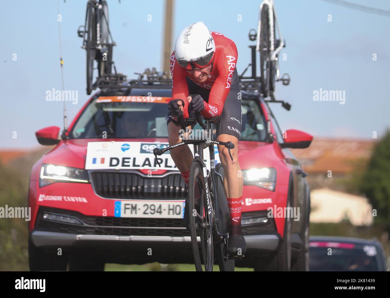 Anthony Delaplace of Team Ark a Samsic During Tech the UCI Chrono des