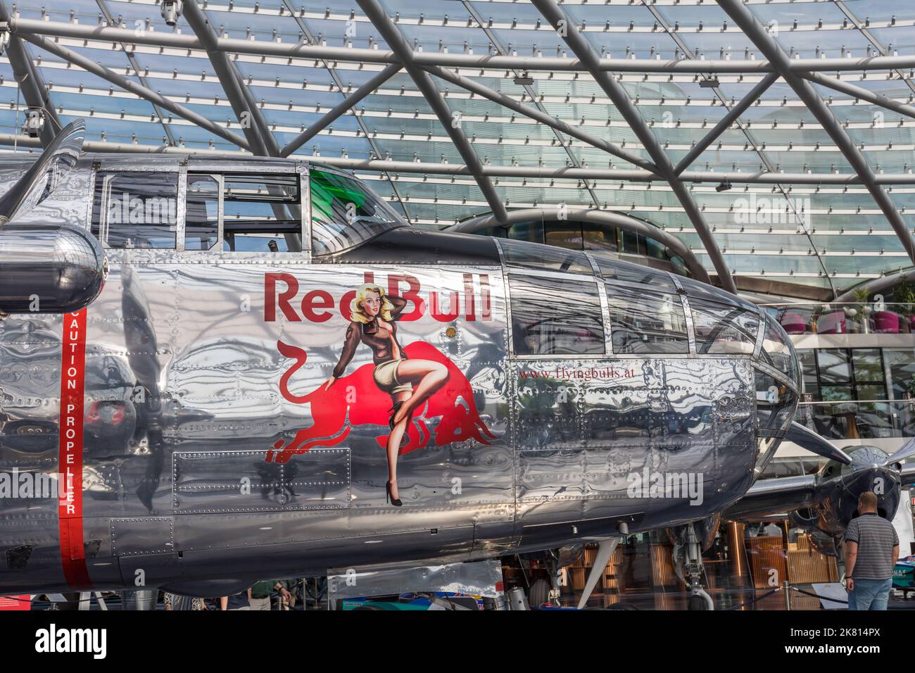 Hangar-7, Red Bull Aviation Museum, Salzburg, Austria Stock Photo