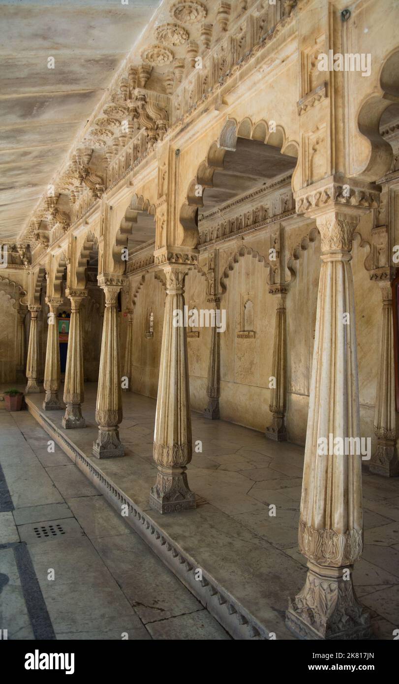 Udaipur, Rajasthan, India, Interior City Palace Stock Photo