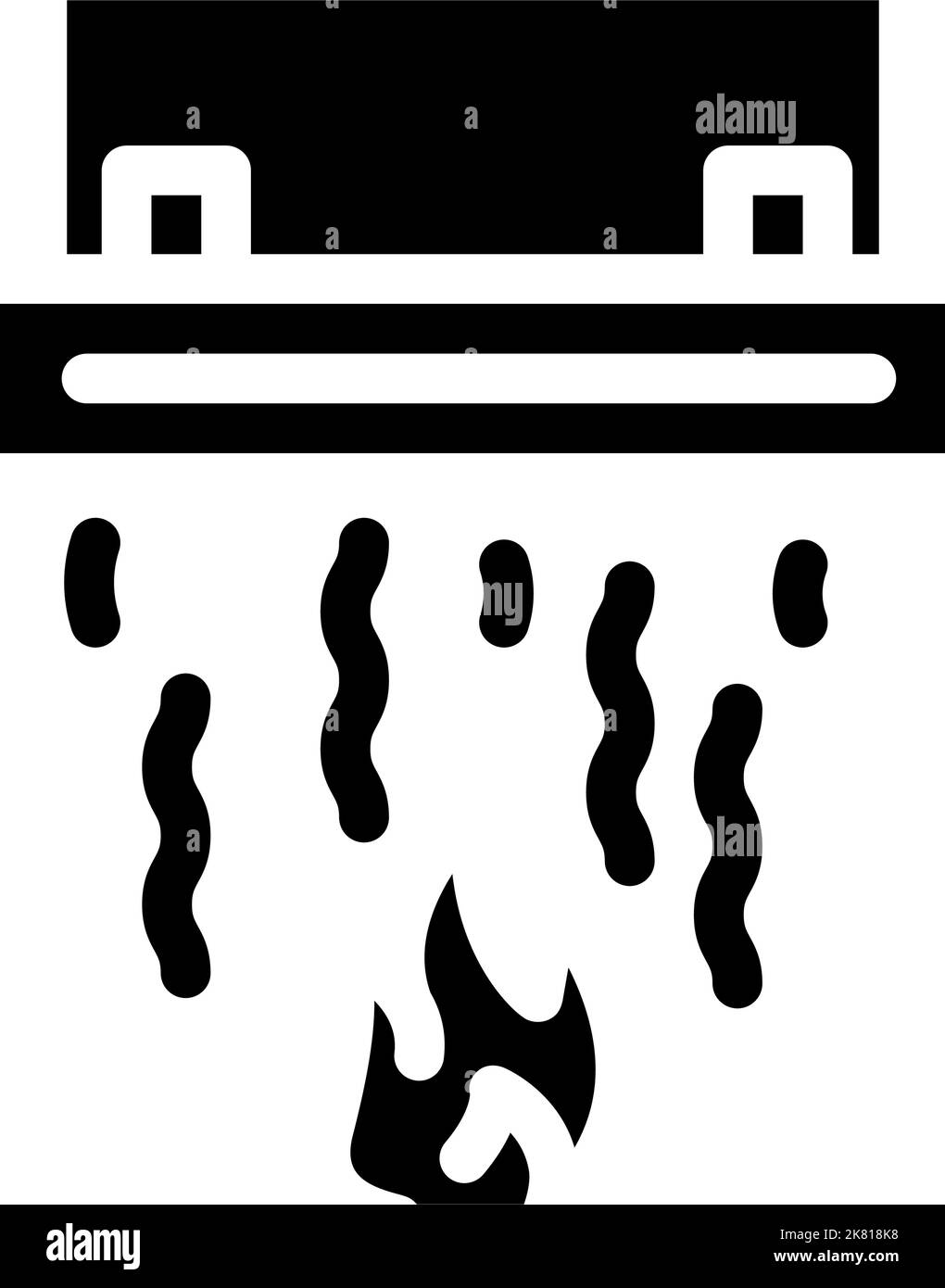 smoke filtration glyph icon vector illustration Stock Vector Image ...