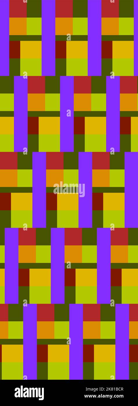 Block print pattern multicolor hi-res stock photography and images - Alamy