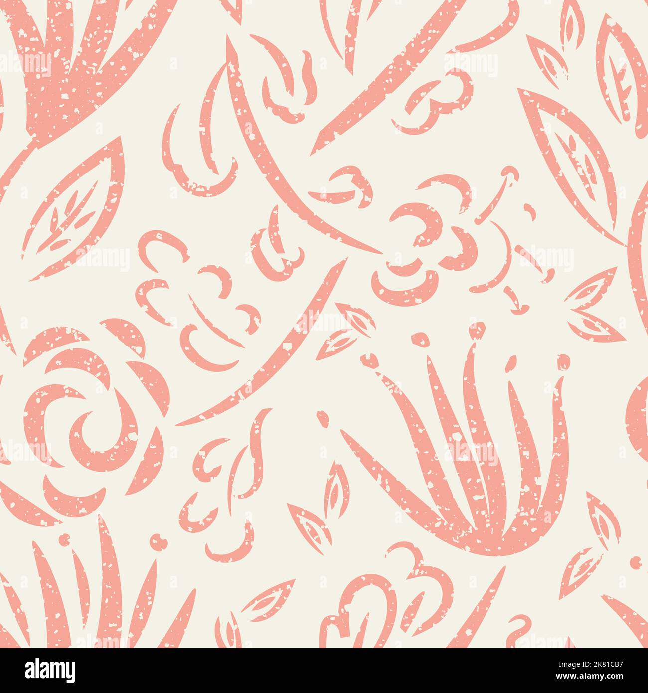 Wild meadow flower seamless vector pattern background. Scattered ...