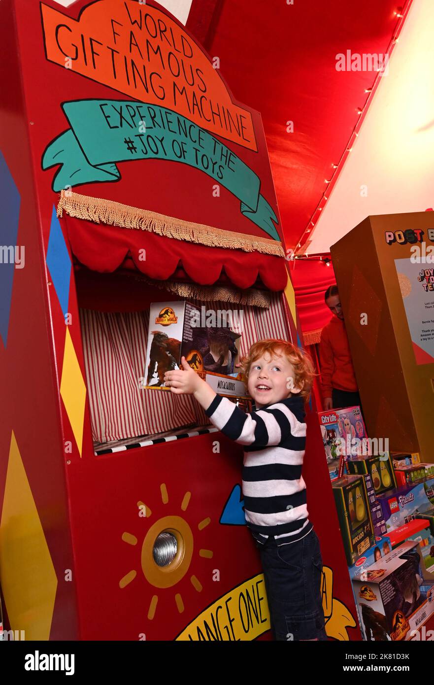 EDITORIAL USE ONLY Three year old Bertie from Surrey at the Amazon's