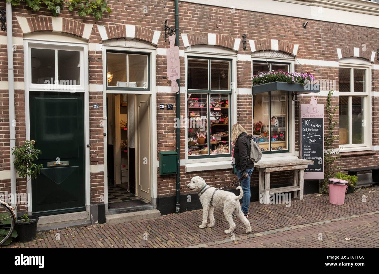 the village Veere on the peninsula Walcheren, the candy shop Oma's