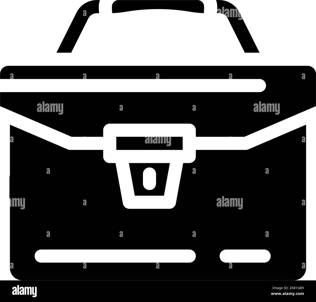 portfolio folder glyph icon vector illustration Stock Vector Image ...