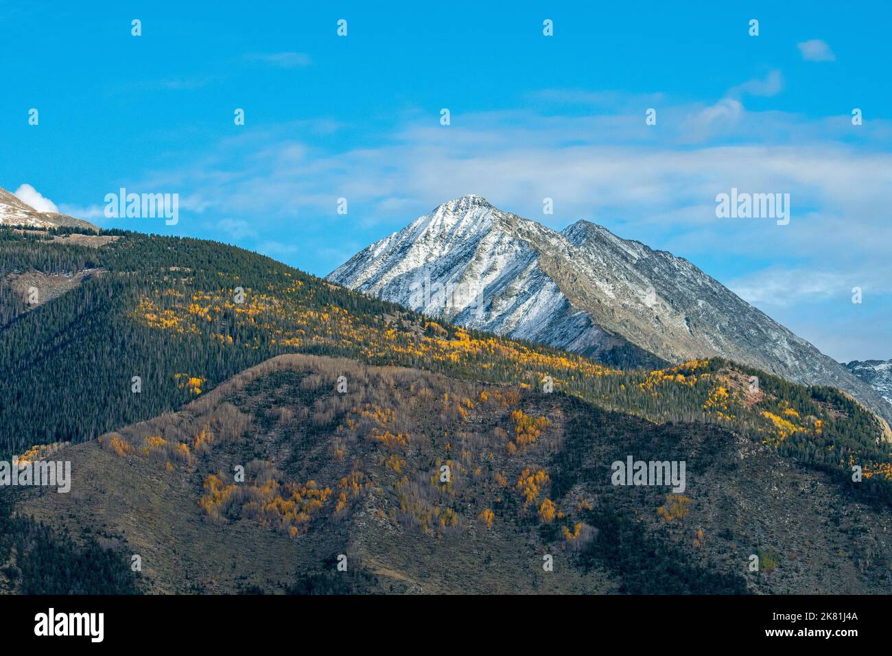 Blanca Mountain of the Sangre de Cristo mountain range in Colorado ...