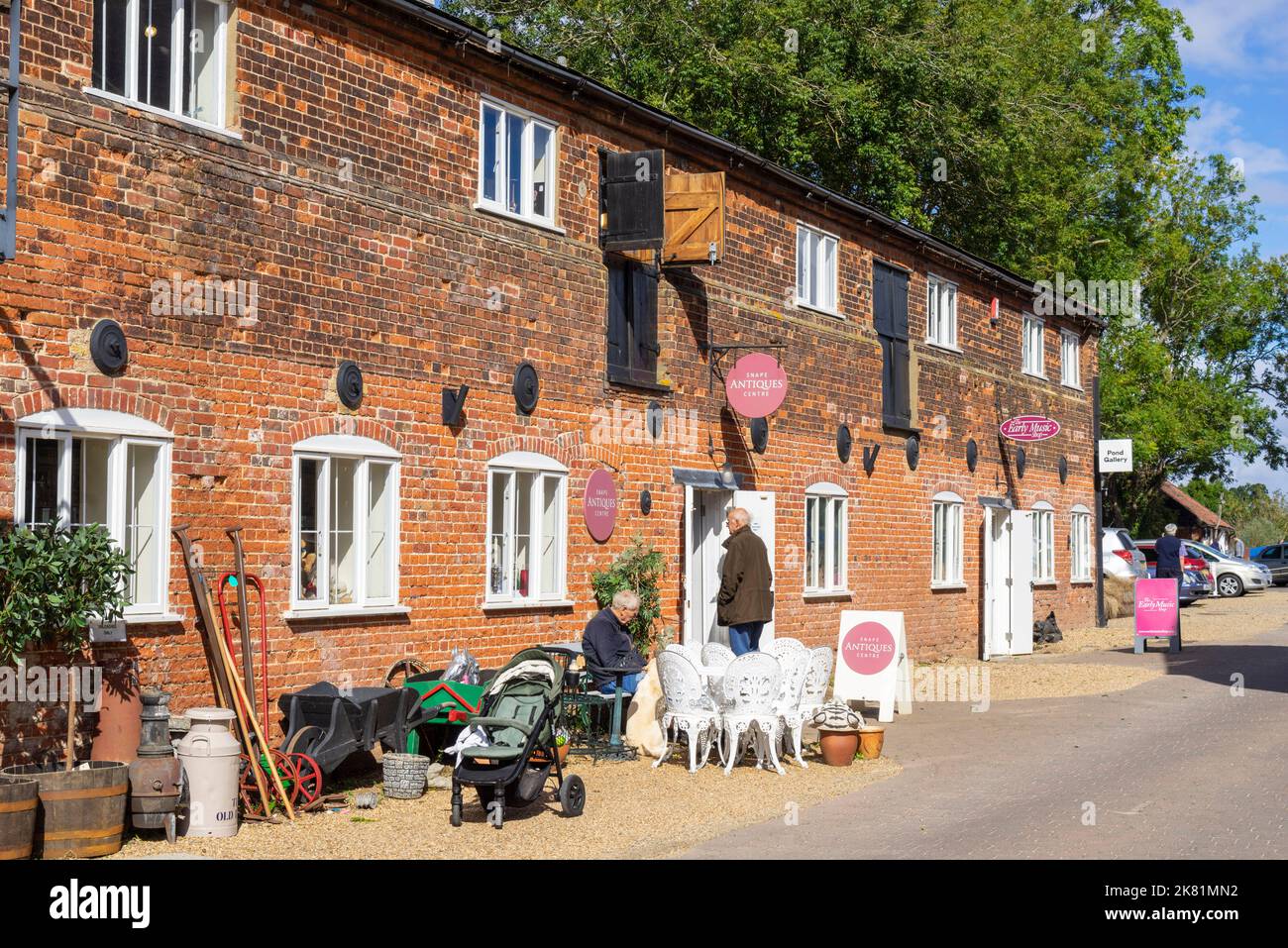 Antique shop in Snape Maltings Snape Suffolk England UK GB Europe Stock Photo