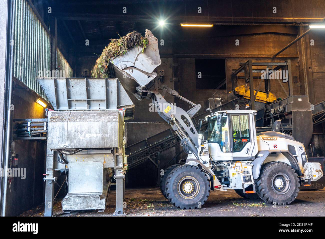 Biowaste storage, biogas plant of the company Reterra, biogas is