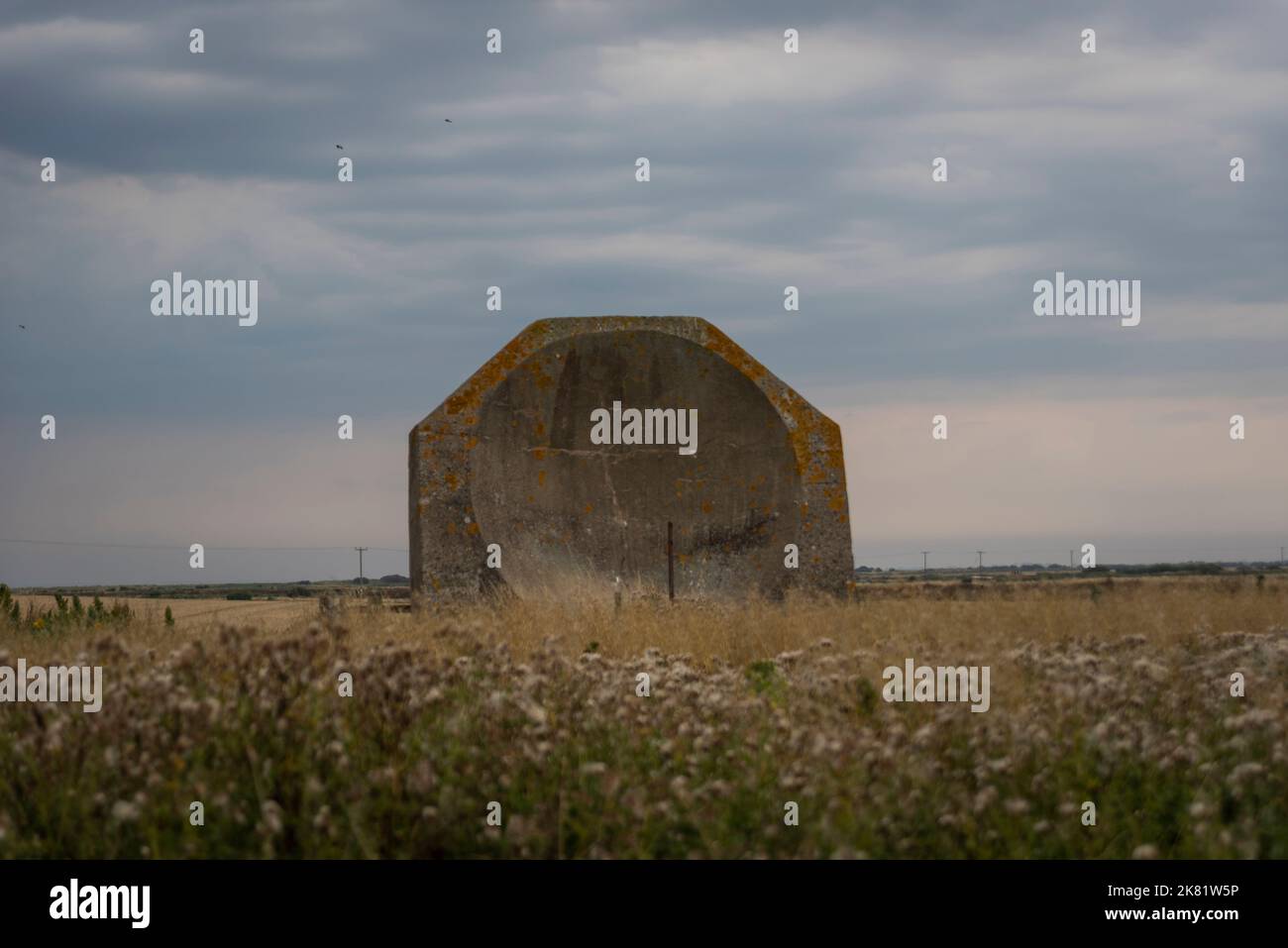 A concrete 'sound mirror' from the interwar years at Kilnsea on the