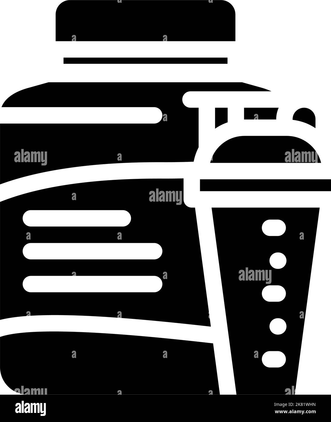 Whey protein symbol Black and White Stock Photos & Images - Alamy