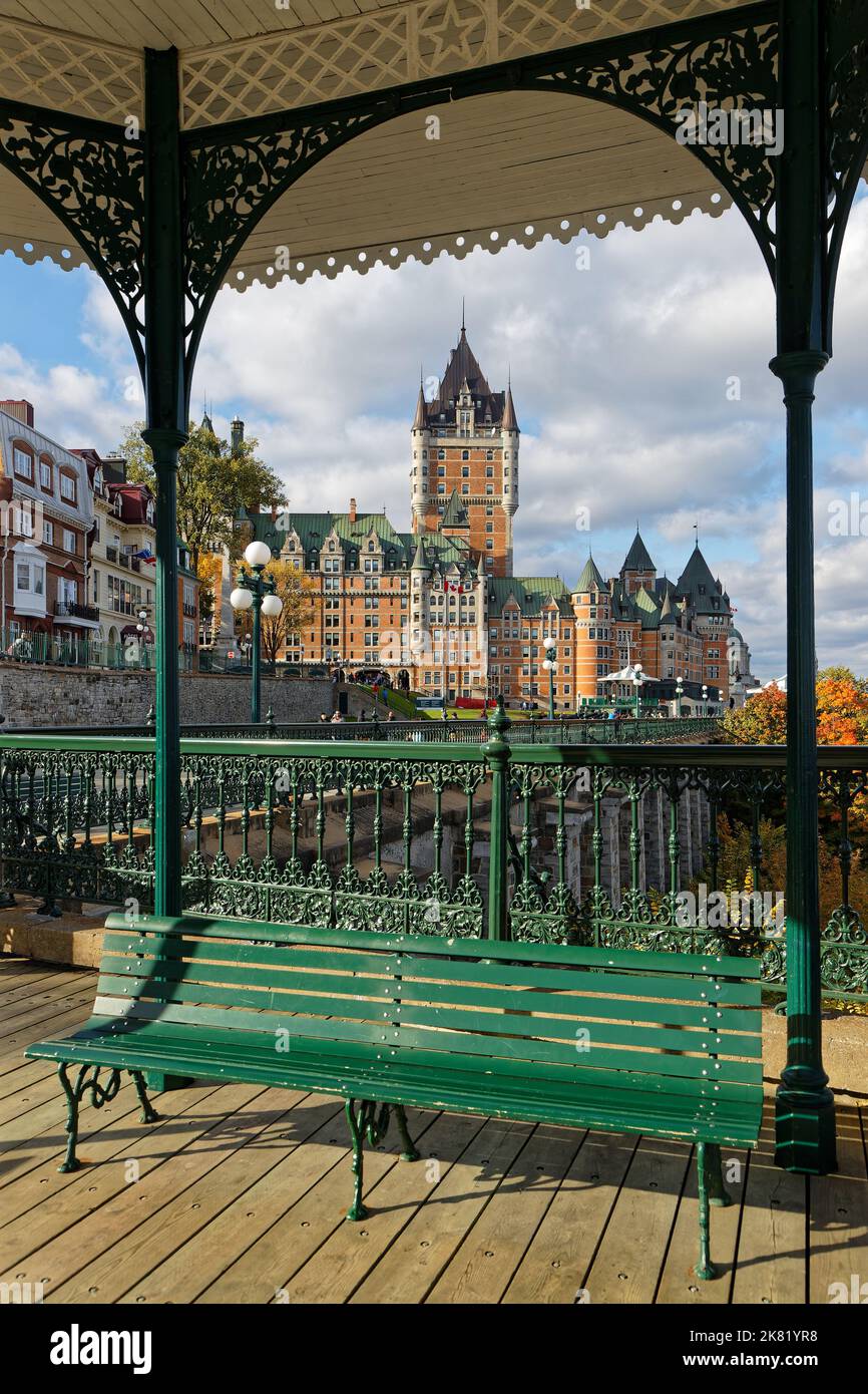 QUEBEC, CANADA, October 8, 2022 Le Château Frontenac is a historic