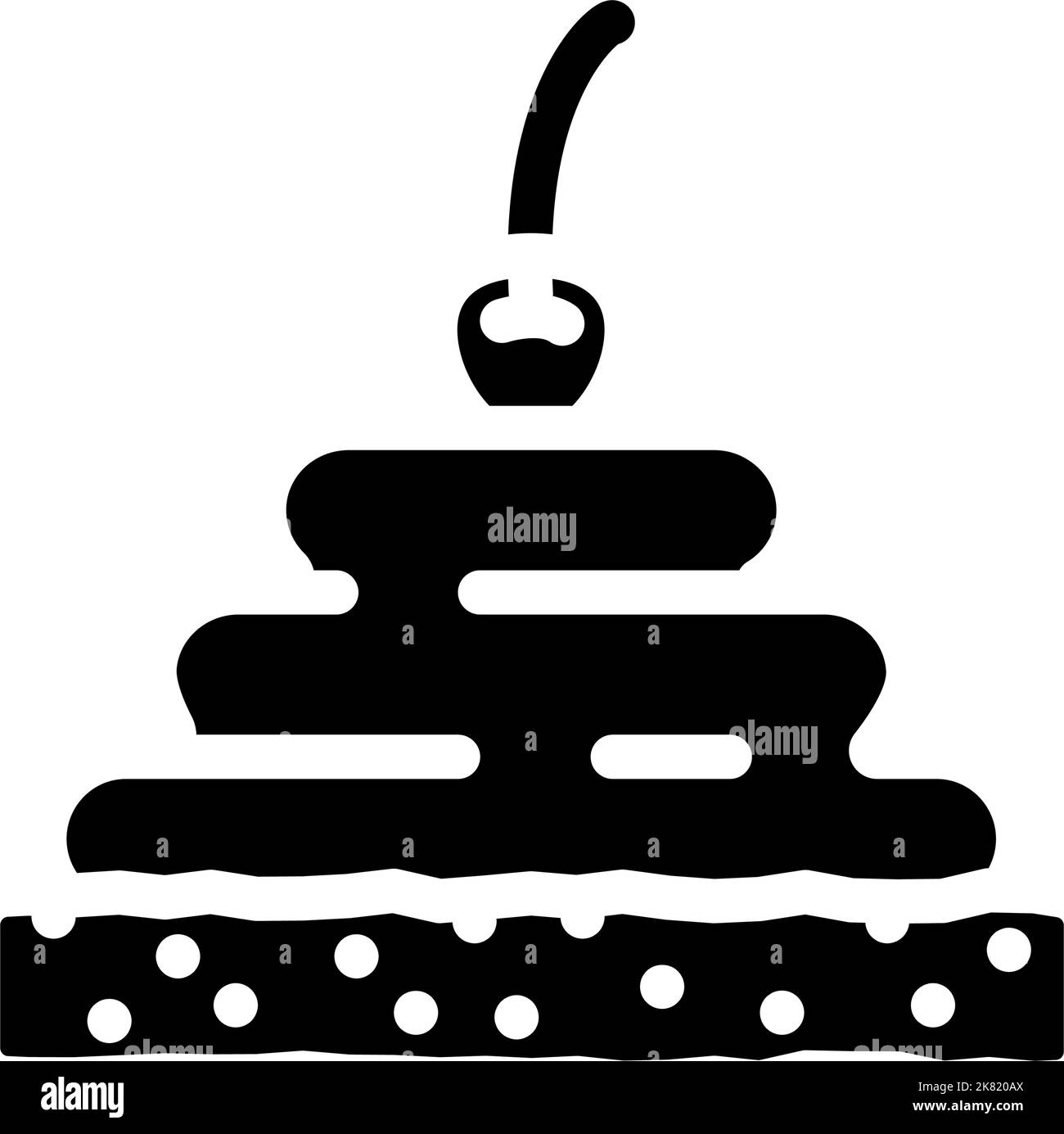 cream cheese milk product glyph icon vector illustration Stock Vector