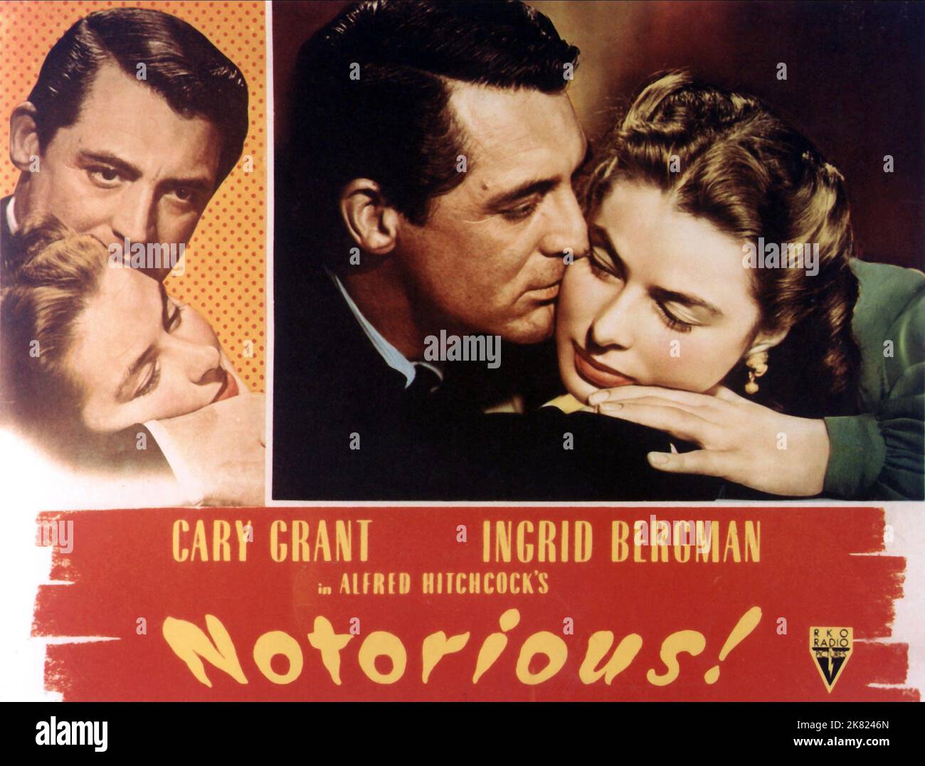 Cary Grant & Ingrid Bergman Poster Film: Notorious (USA 1964 ...