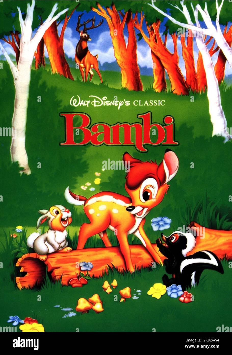 Bambi & Thumper Film: Bambi (USA 1942)   Director: David Hand 08 August 1942   **WARNING** This Photograph is for editorial use only and is the copyright of DISNEY and/or the Photographer assigned by the Film or Production Company and can only be reproduced by publications in conjunction with the promotion of the above Film. A Mandatory Credit To DISNEY is required. The Photographer should also be credited when known. No commercial use can be granted without written authority from the Film Company. Stock Photo