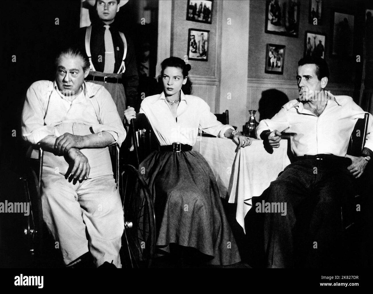 Lionel Barrymore, Lauren Bacall & Humphrey Bogart Film: Key Largo (USA ...
