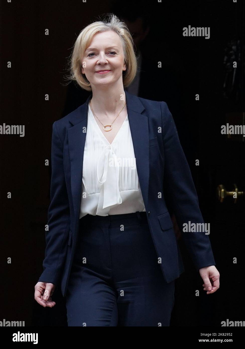 File photo dated 19/10/2022 of Prime Minister Liz Truss departing 10 ...