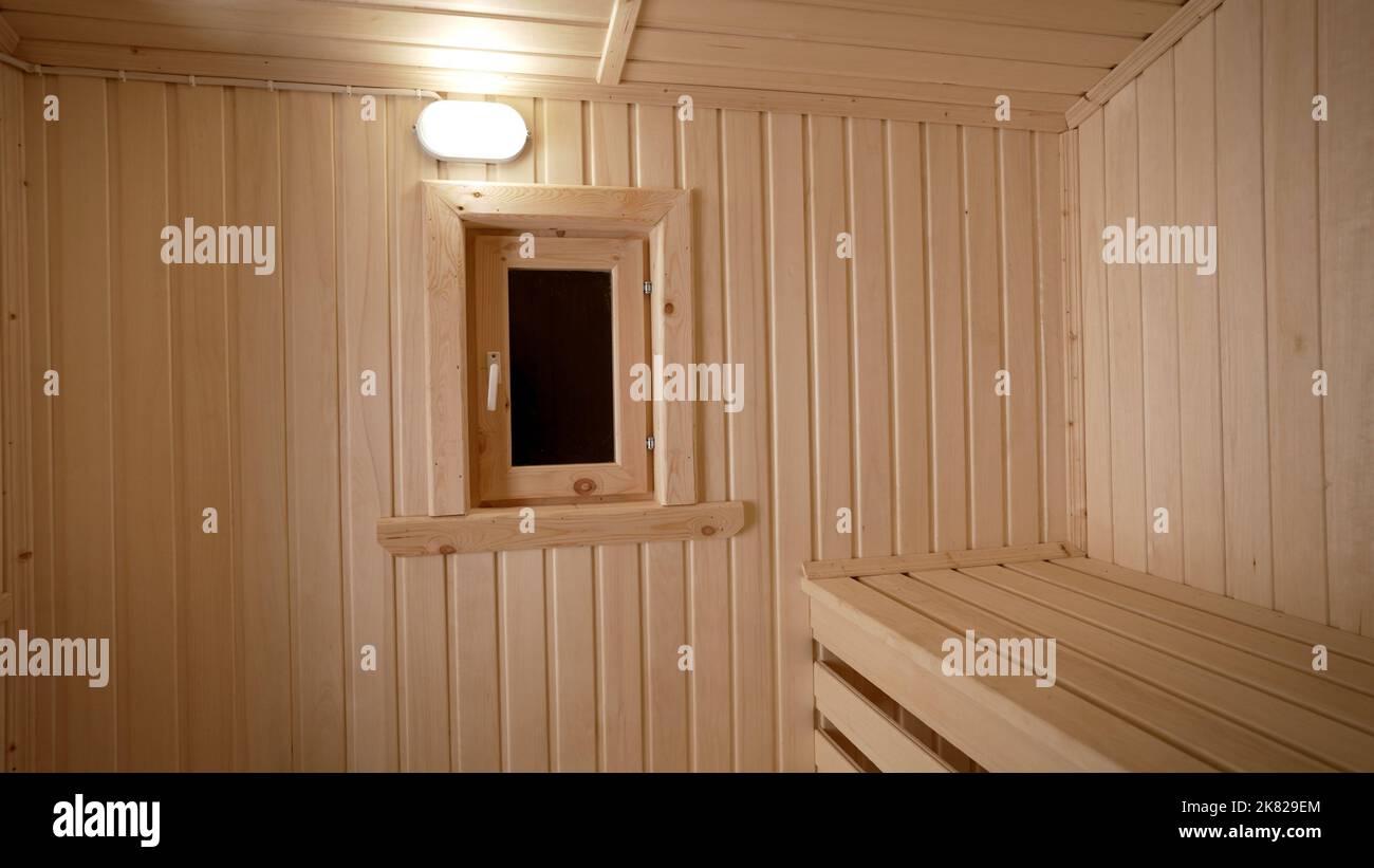 Installation of a bath-sauna on the territory. Unloading by workers of ...