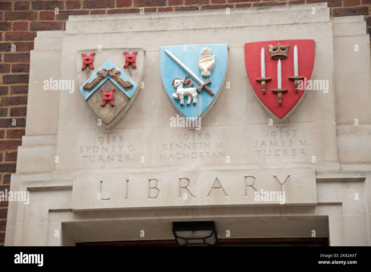 Standards, Library Entrance, Inner Temple, Temple, city of London