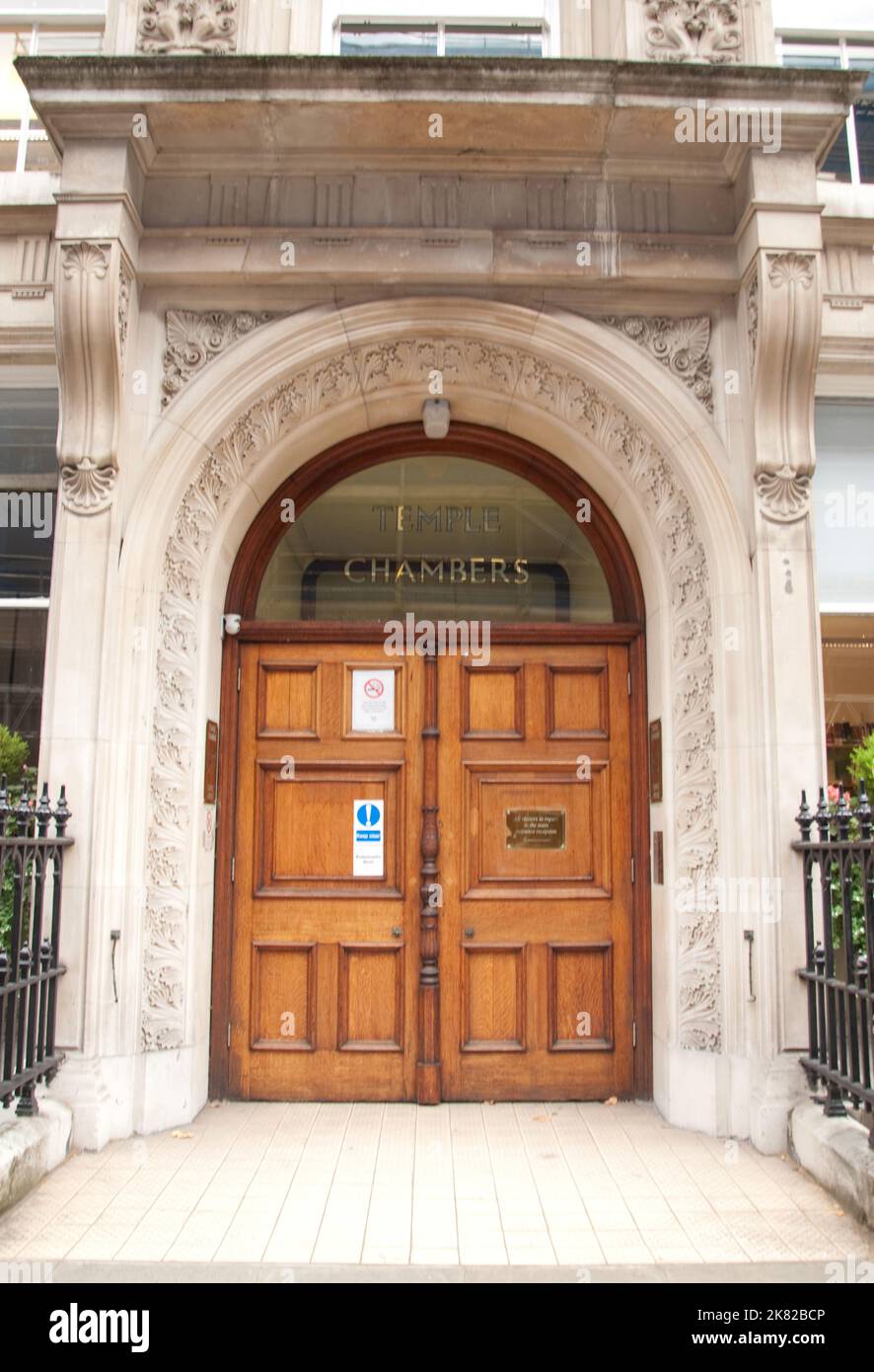 Temple Chambers, Temple, City of London. Temple is an area where many