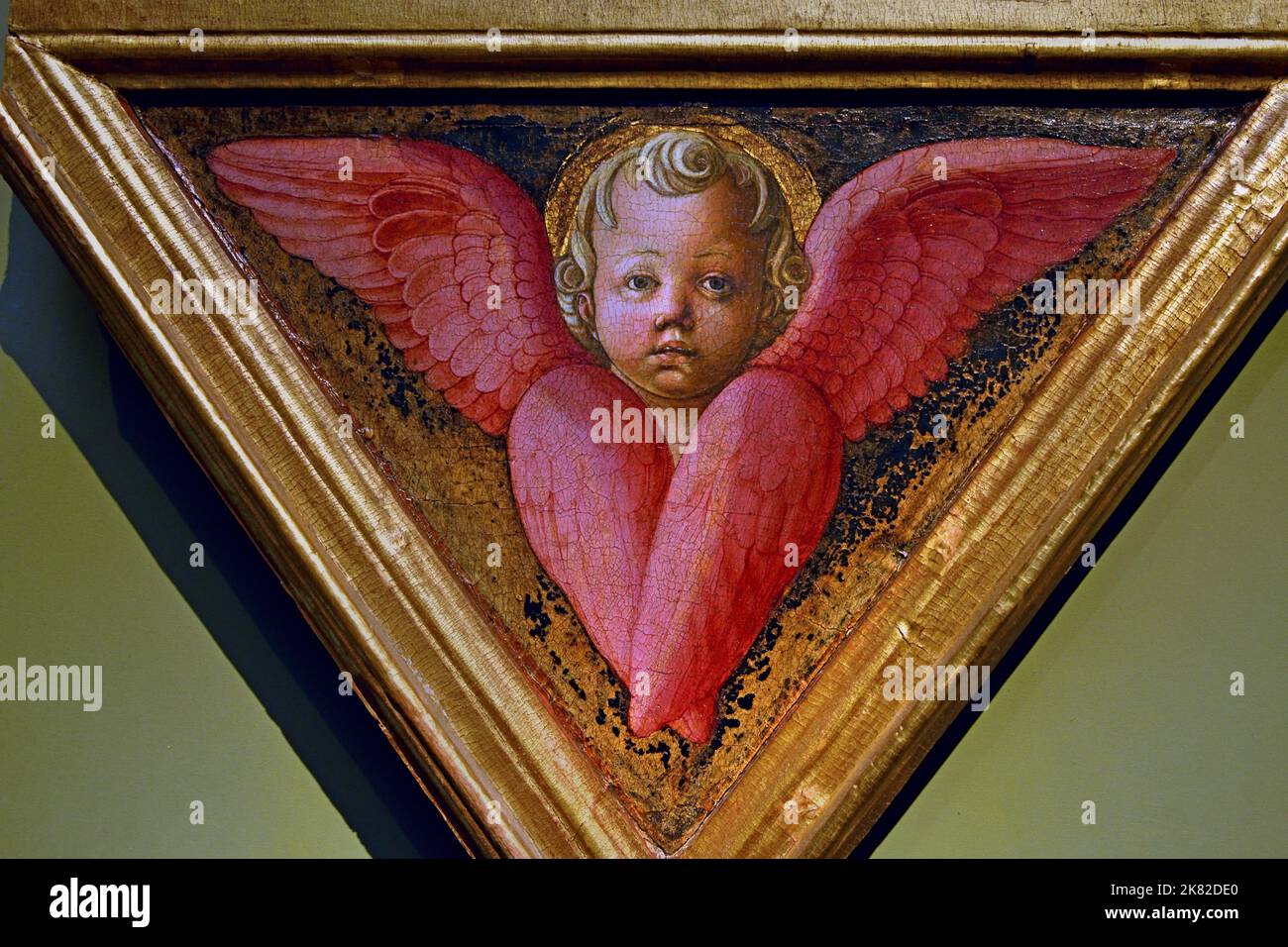 Angels 1451-1453 by PESELLINO Francesco di Stefano 1422-1457 Uffizi Florence Stock Photo