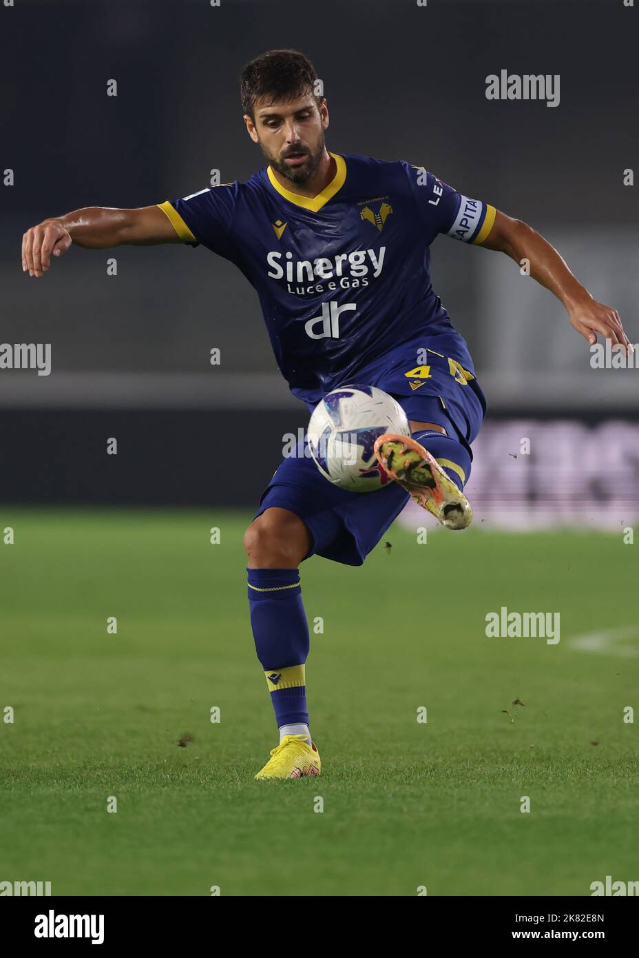 Miguel Veloso of Genoa CFC controls the ball during the Serie A