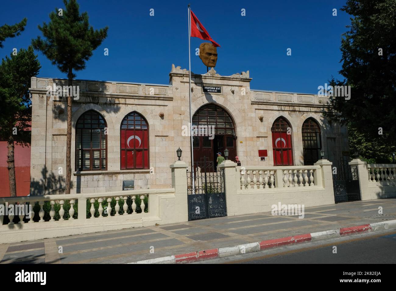 Malatya atatürk evi, which was used as an annex building of Malatya High School for a while, now hosts its visitors as Atatürk Memorial House and Ethn Stock Photo